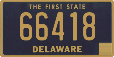 DE license plate 66418