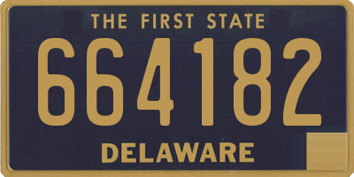 DE license plate 664182