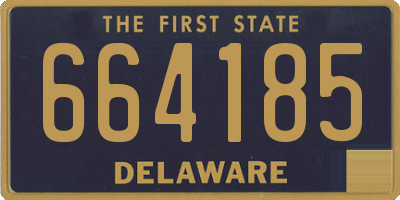 DE license plate 664185