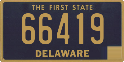 DE license plate 66419