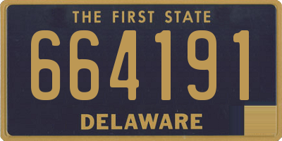 DE license plate 664191