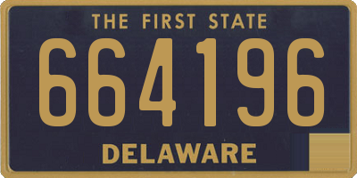 DE license plate 664196