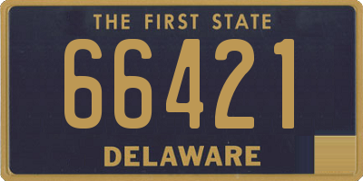 DE license plate 66421