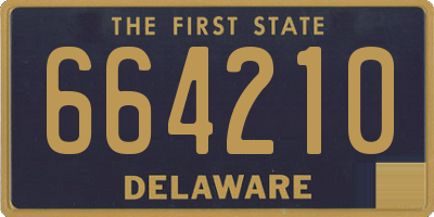 DE license plate 664210