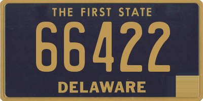 DE license plate 66422