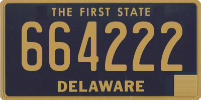 DE license plate 664222