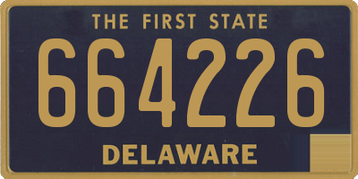 DE license plate 664226