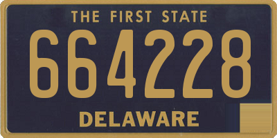 DE license plate 664228
