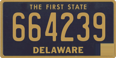 DE license plate 664239