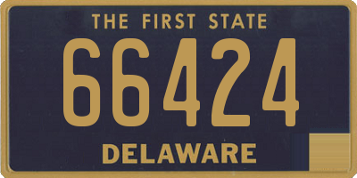 DE license plate 66424