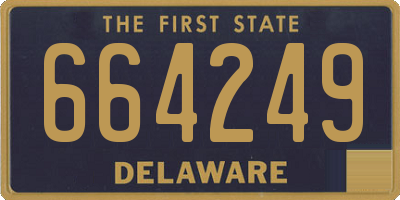 DE license plate 664249