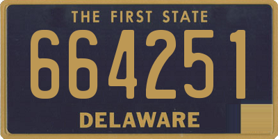 DE license plate 664251