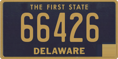 DE license plate 66426