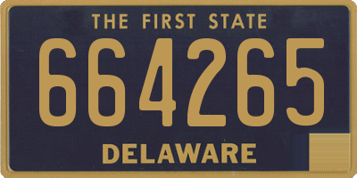 DE license plate 664265