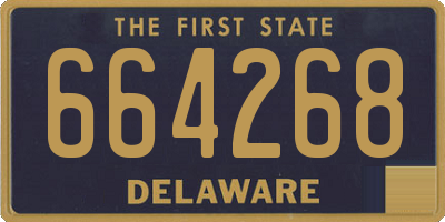 DE license plate 664268