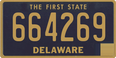 DE license plate 664269