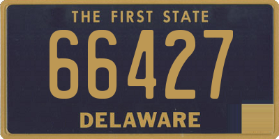 DE license plate 66427
