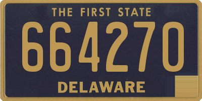 DE license plate 664270