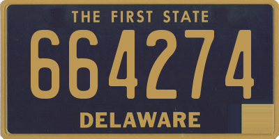 DE license plate 664274