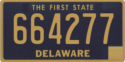 DE license plate 664277