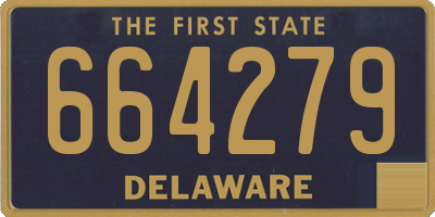 DE license plate 664279