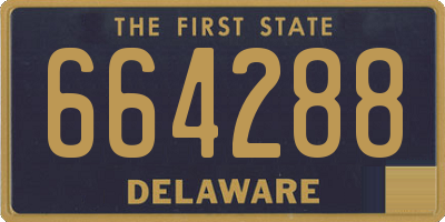 DE license plate 664288