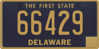 DE license plate 66429