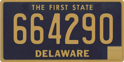 DE license plate 664290