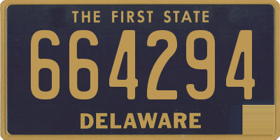 DE license plate 664294