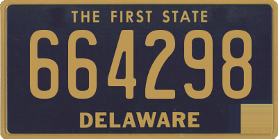 DE license plate 664298