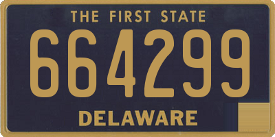 DE license plate 664299