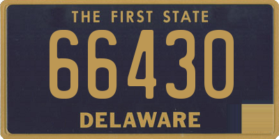 DE license plate 66430