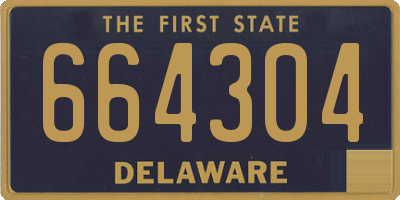 DE license plate 664304