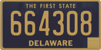 DE license plate 664308