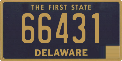 DE license plate 66431