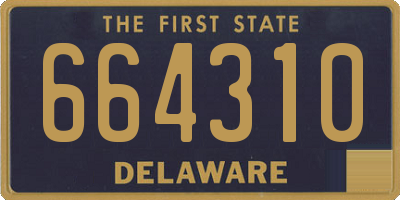 DE license plate 664310