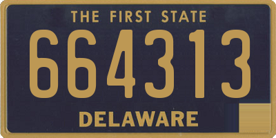 DE license plate 664313