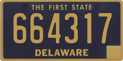 DE license plate 664317