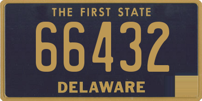 DE license plate 66432