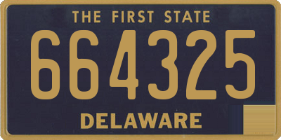 DE license plate 664325
