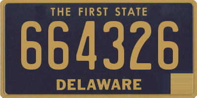 DE license plate 664326