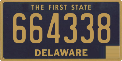 DE license plate 664338