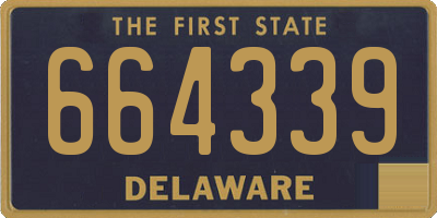 DE license plate 664339
