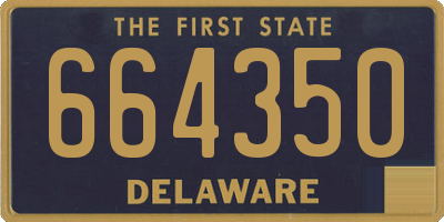 DE license plate 664350