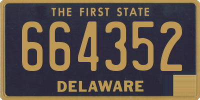 DE license plate 664352