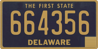 DE license plate 664356