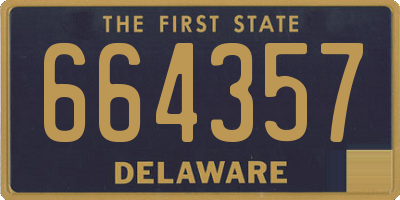 DE license plate 664357