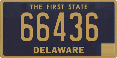 DE license plate 66436