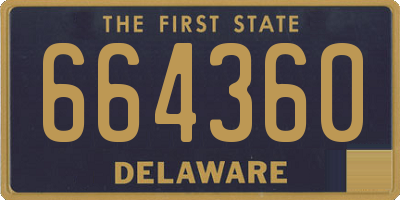 DE license plate 664360