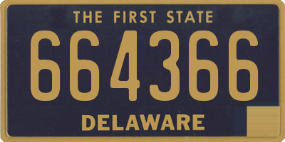 DE license plate 664366